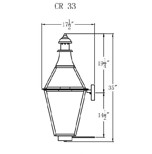 The Coppersmith's Creole 33 Electric Light - Cr33e – Cunninghamliving.com