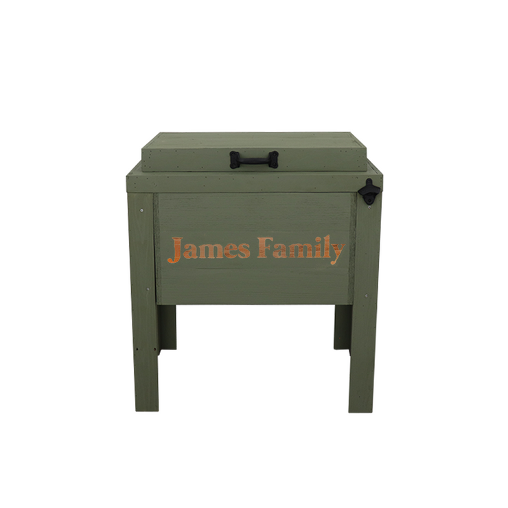 Haggards Single Cooler with 1 Engraved Line - Sagebrush Green