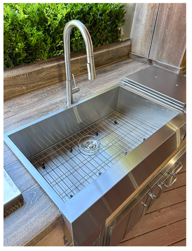 RCS Gas Grills - Stainless Farmhouse Sink & Faucet - RSNK3A