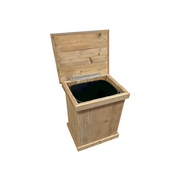 Haggards - Single Rustic Trash Can w/ Star