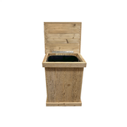 Haggards - Single Rustic Trash Can w/ Star